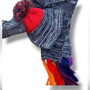 Juicy couture hat and scarf set multicolor